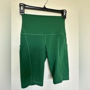 Gorgeous Green Lululemon Align shorts, size 4.